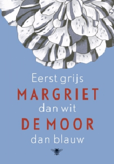 Boek Cover Eerst grijs dan wit dan blauw